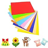 10 unidades de tela de fieltro: cada color para 1 pieza, ofrece más que la elección de colores arcoíris para tus manualidades. Más colores vivos para desarrollar la imaginación y la creación de todos.