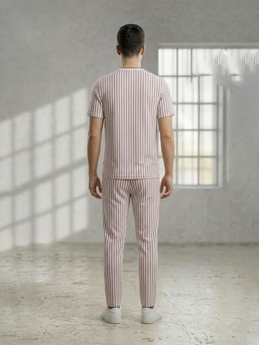 Image of Dollar Men Co-Ord Set | Polyester Trackpants + T-Shirt | Regular Fit, Quick Dry & Breathable | Gym, Casual & Sportswear | Pack of 1