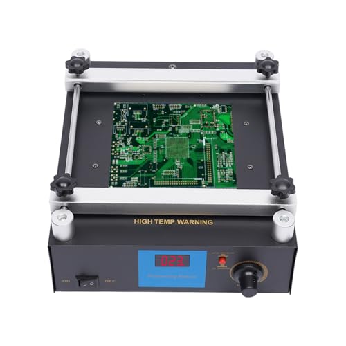 853A Preheating Station Platinen VorwäRmen LöTstation PCD Preheater BGA SMD Infrarot Rework Elektronische Heizplatte VorwäRmstation Hot Plate Vorheizen Soldering Air Gun Solder Station 450W
