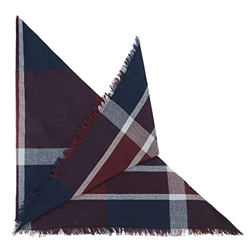 Zando Women's Fashion Warm Scarves Classic Tassel Plaid Scarf Winter Fall Blanket Large Cozy Triangle Scarf Wrap Shawl3