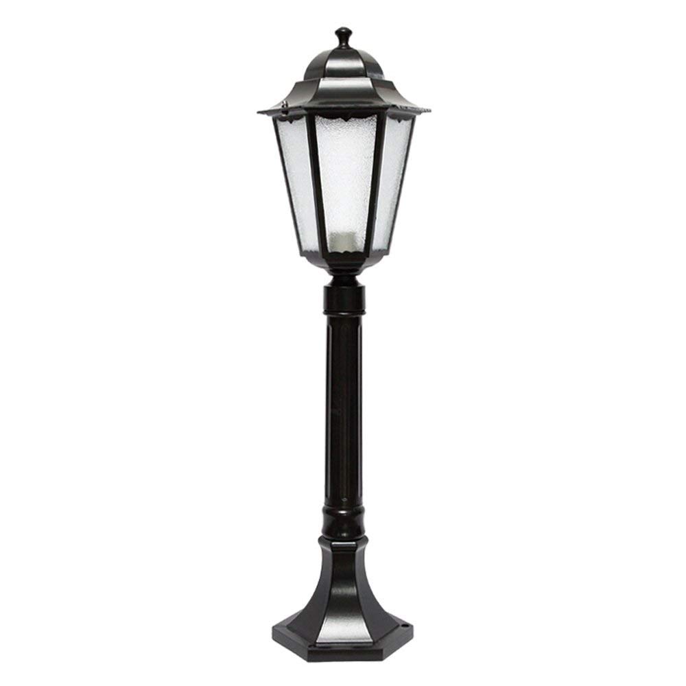 QUSYZD Lamp Post Lights Outdoor, Creative Retro Aluminum Lighting Path Light Rust-Proof Decorative Lawn Lamp Outdoor Ip55 Waterproof Street Light E27 Park Glass Lighti,