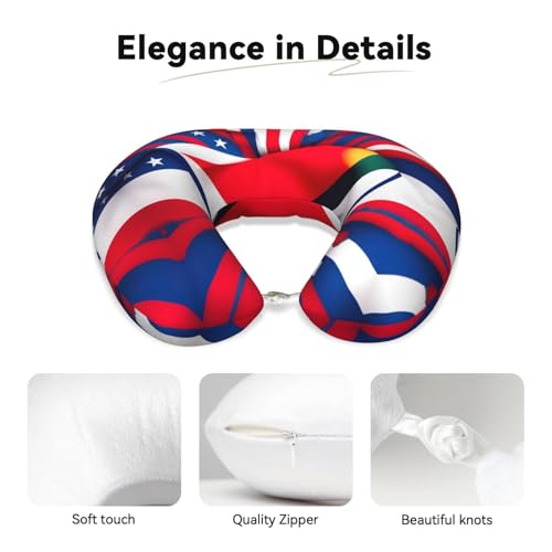 Almohada de espuma viscoelástica para cuello de viaje miniatura 4