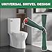 Toilet Seat Wrench Tool, Universal Rotation Installation & Repair Kit with Adapter, 10/13/17mm High-Strength PAG6+GF30 Plastic, Bathroom Maintenance Hand Tool (Green)