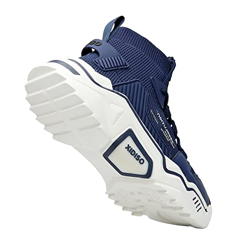 SANNAX Fashion Shoes for Mens High Top Casual Walking Shoes Non Slip Breathable Mesh Lightweight Sneakers3