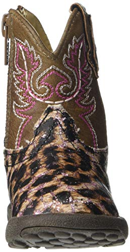 Roper Infants Pink Glitter Leopard Cowbabies Boots #TOP27