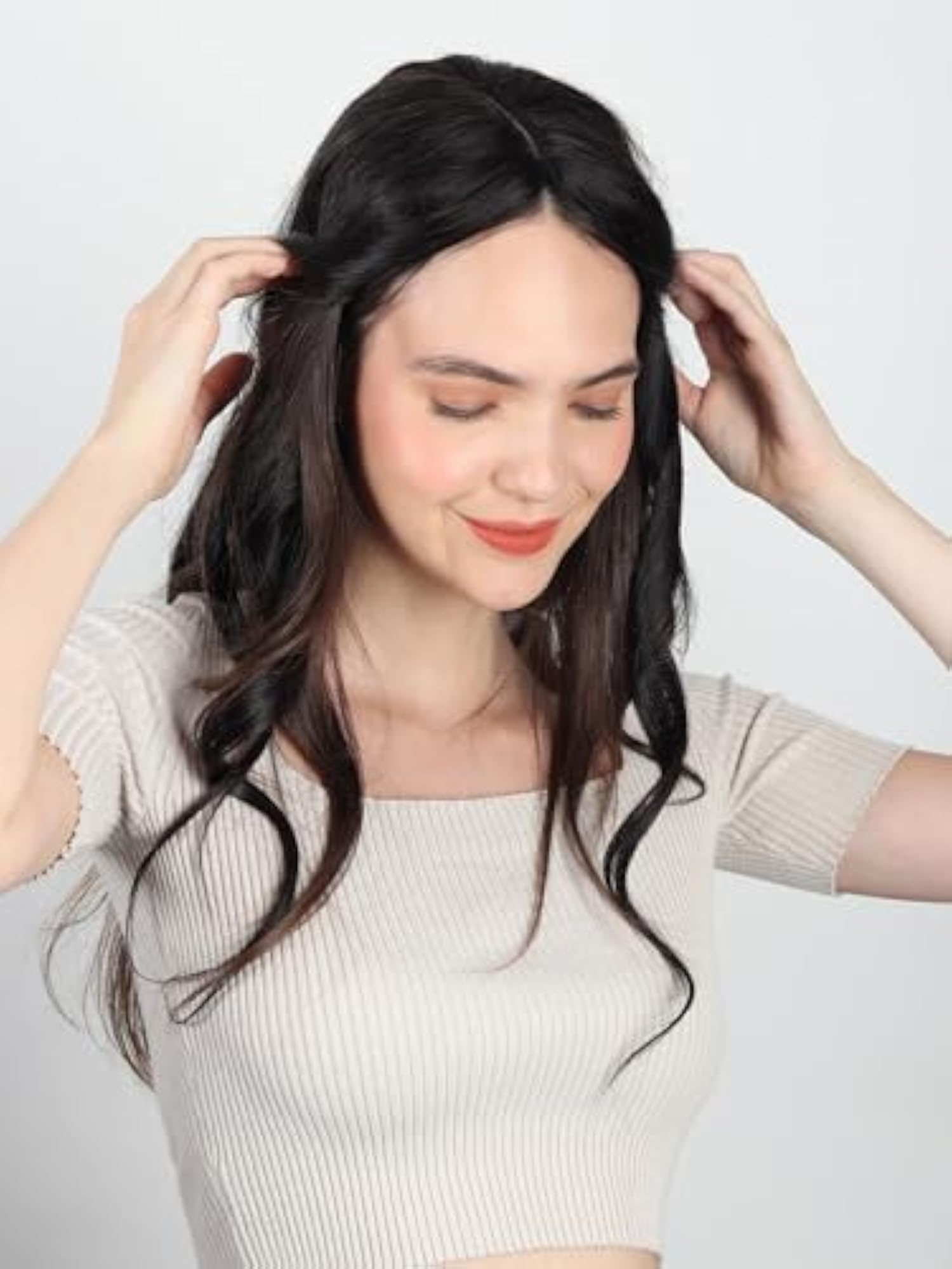 3X3" Clip-In Invisible Silk Base Hairpieces Topper
