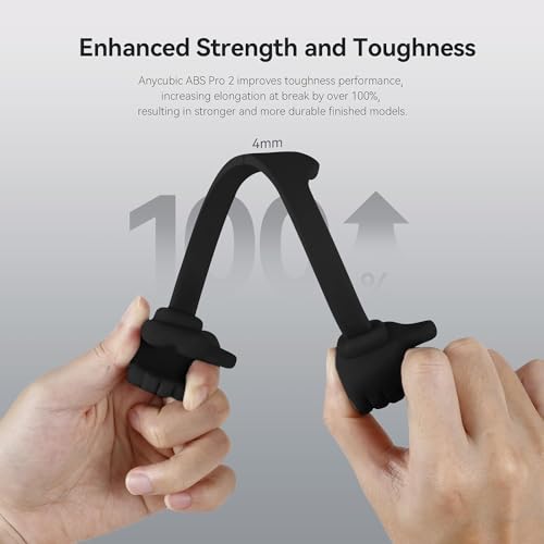 Image of 3 idea Imagine Create Print ABS-Like Resin Pro 2, Upgraded 8K 3D Printer Resin with Enhanced Strength and Toughness, High Precision, Wide Compatibility for All LCD Resin 3D Printers (Black, 1kg)