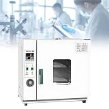 ➤【MULTIFUNCIONAL】: El horno de secado por ráfaga de temperatura constante con calentamiento eléctrico incorpora un control de temperatura inteligente por microcomputadora, con alarma de sobretemperatura, temporizador, calibración de temperatura y otras funciones. La nueva junta de silicona sintética ofrece un sellado hermético, permite un funcionamiento prolongado a altas temperaturas, tiene una larga vida útil y es fácil de reemplazar.