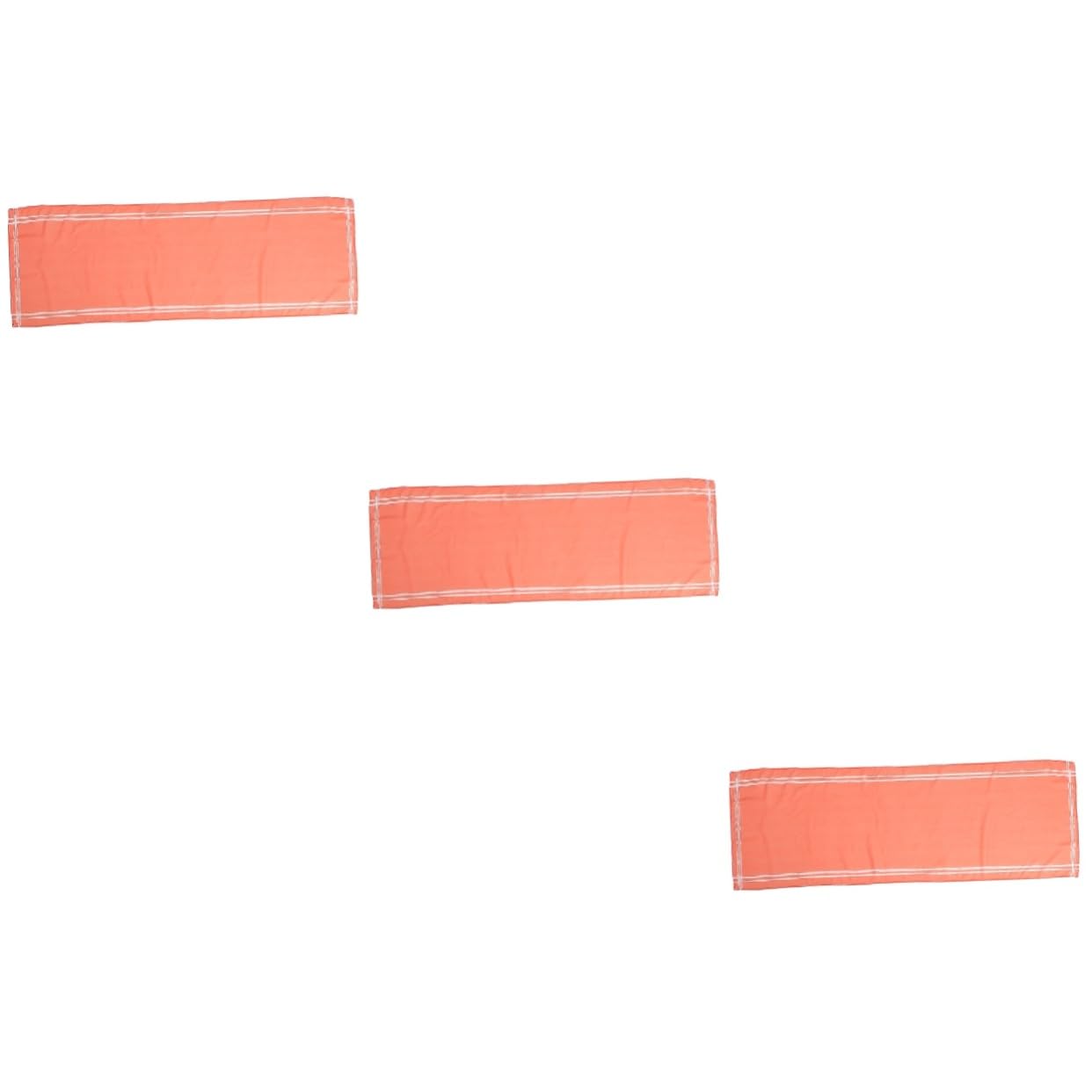 Chemin de table de fête orange en mousseline pour décoration de mariage