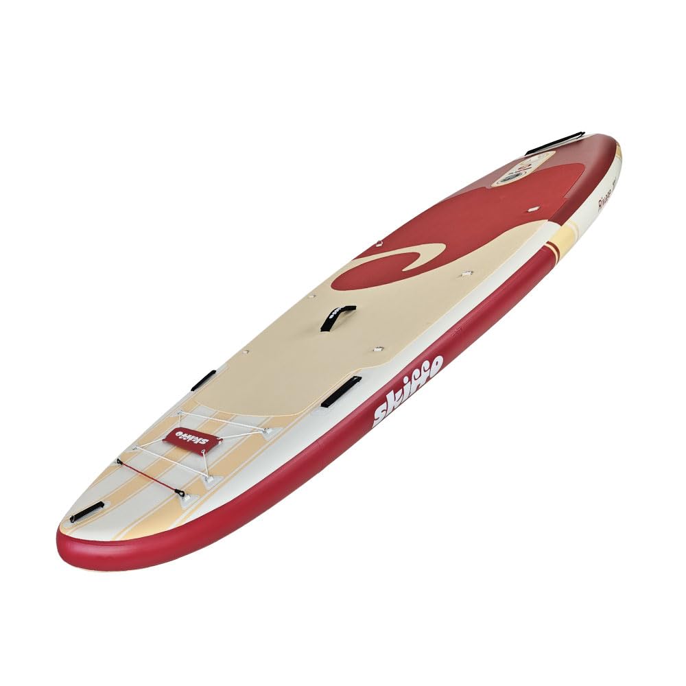 Skiffo Ride Lava 11' – Kayak Hinchable 2 en 1 Completo, 335 x 86 x 15 cm, máx. 160 kg, Estable y versátil, diseño único