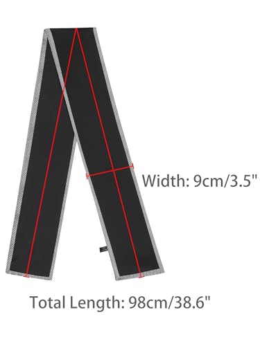 Women's Contrast Color Scarf, Skinny Long Hair Ribbon Handbag Handle Wrap Scarves Neckerchief3