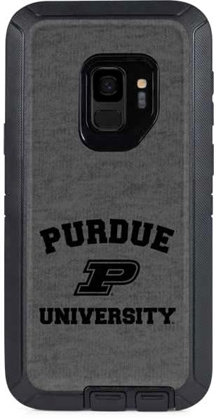 Skinit Decal Skin Compatible with OtterBox Defender Galaxy S9 - Officially Licensed College Purdue Grey Logo Design