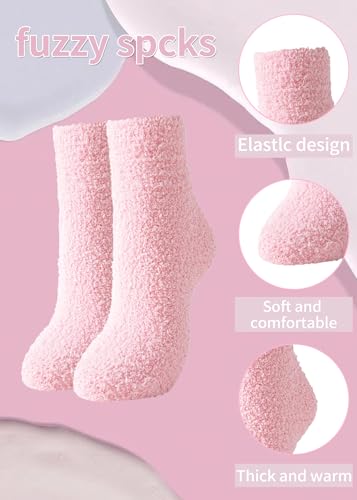 Warm & Cozy Gifts for Women, Fluffy Fuzzy Sock, Plush Sleeping Slipper Socks - Soft Warm Fabric