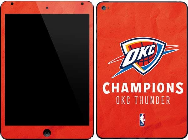 Skinit Decal Tablet Skin Compatible with iPad mini 4 - Officially Licensed 2025 NBA Champions Oklahoma City Thunder Design