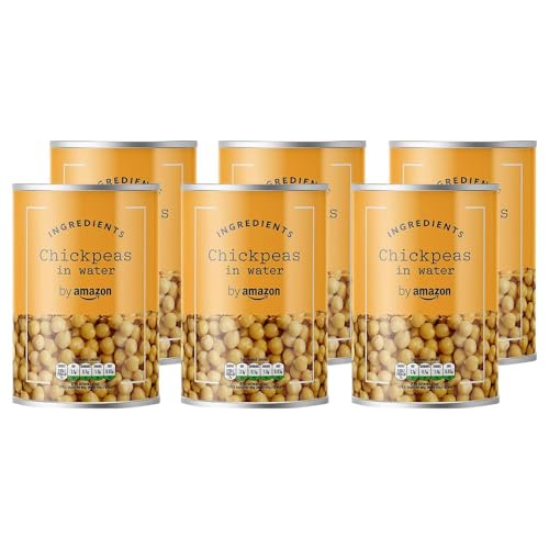 by Amazon Kichererbsen in Wasser, 400g (Packung mit 6)