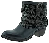 BUNKER 123544 Stiefeletten Ankle Boots anthrazit grau, Groesse:36.0