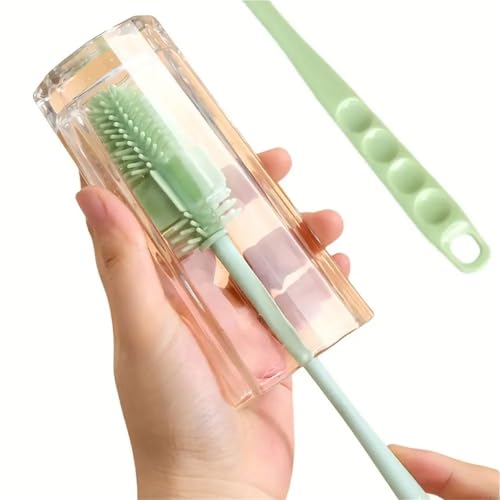 Brosse pour biberons en silicone pour éliminer les résidus incrustés