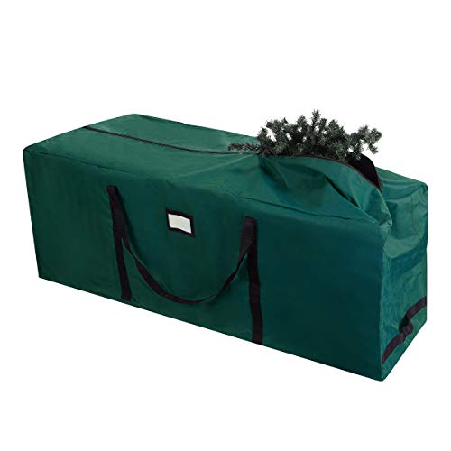 Elf Stor 83-DT5169 Rolling Christmas Storage Duffel Bag with Wheels – Holds up to a 12 Foot Artificial Tree in Green