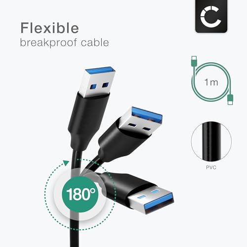CELLONIC Camera USB Cable Replacement for Canon EOS 1D X Mark III M6 Mark II EOS R R5 R6 Ra RP PowerShot G5 X Mark II G7 X Mark III Charger 1,0m Lead Fast Charging Data Cable 3A File Transfer - Image 4