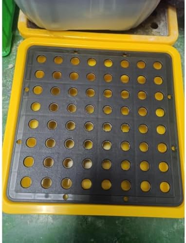 Stackable Mini Spill Containment Tray, 4L Oil Drum Grating Pallet for Industrial & Lab Use, 33x33x5.8 CM Spill Kit Solution for Safe Liquid Storage