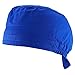 Trendy Apparel Shop Unisex Working Scrub Cap with Sweatband and Adjustable Ties - Royal