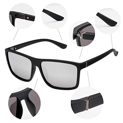 Image of Men's Sports Polarized Sunglasses Square Frame Glasses NP1007