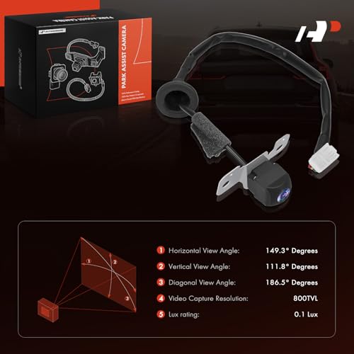 Image of A-Premium Rear View Backup Camera Compatible with Mazda | Parking Camera for 2012 2013 2014 2015 CX-9 CX9 - Replace# TK2167RC0C