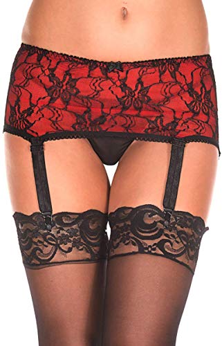 Image of ToBeInStyle Women's Lace Classic Elegant Sheer Garter Belt