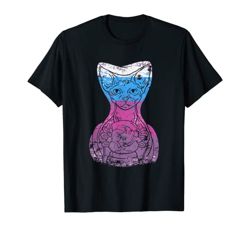 Sphynx T-shirt sans poils pour animal domestique Motif chat T-Shirt