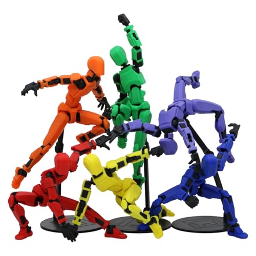 Image of ONNGEO 2 PC Titan Dummy 13 Action Figure Robot Polyarticular Movable Titan 13 Action,3D Printed Action Figure Toys for Desktop Decor&Game Lovers