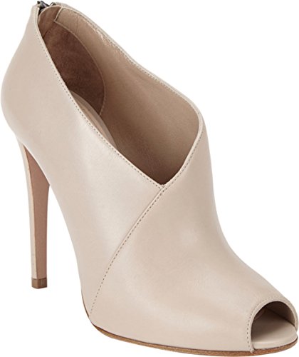 [プラダ] ピープトウ レディース アンクル ブーティー 靴 PEEP-TOE Ladies Ankle Bootie 37.5 (JP 24cm) in Pumice [並行輸入品]