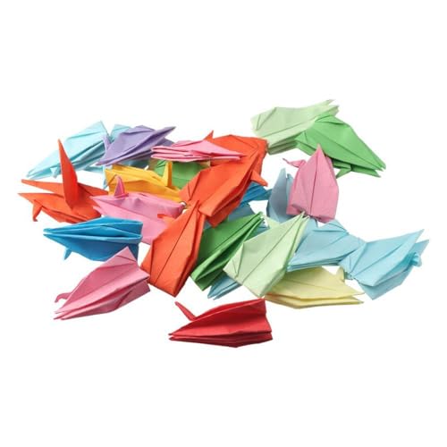 折り鶴セット 多色 和紙 約1cm x 1cm 約3530個 折り鶴セット 多色 和紙 約1cm x 1cm 約3530個 折り鶴セット 多色