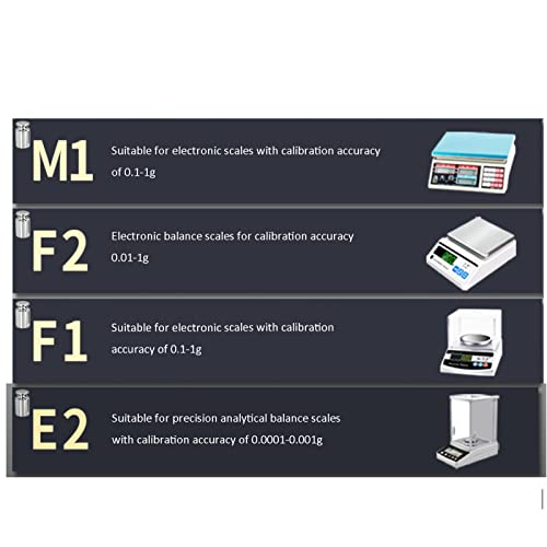 Calibration Weight Sets high Precision 316 Stainless Steel Standard Weight Set Grade E2 1mg -200g