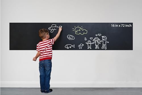 Image of WallDesign Chalkboard Film - Durable, Easy Installation, Customizable Size, Stain-Resistant Surface for Office, Home, Study, Planning, Work