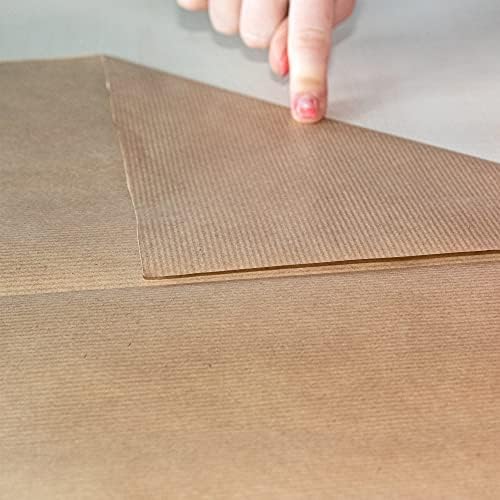 Idena 50059 - Papier pakowy 70x100 cm, 2 arkusze, 60g/m² mocny papier, kolor kraft, papier pakowy, papier kraft, opakowania
