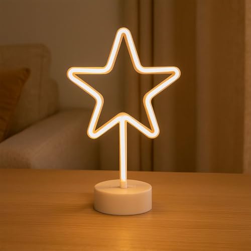 Ideen mit Herz LED-Stern zum Aufstellen | weiß | Winter-Dekoration |...