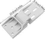 2 PCS les charnières en plastique de congélateur, 3 Trous, Pliage, Compatible avec le congélateur de la poitrine petite, universel, 95-110 , blanc, ABS Plastique