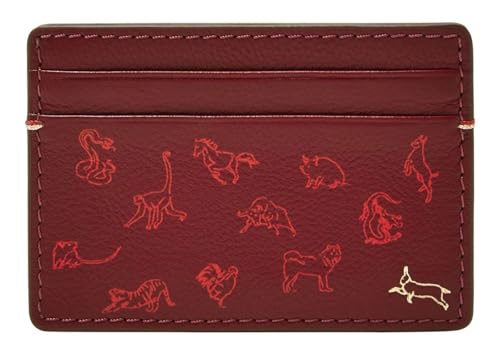 Porte-Cartes Fossil Steven Bordeaux idéal pour vos sorties de week-end