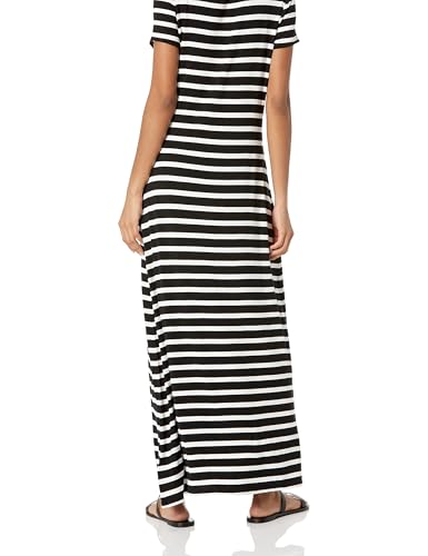 Image of Amazon Essentials Women's Short-Sleeve Maxi Dress, Flowy