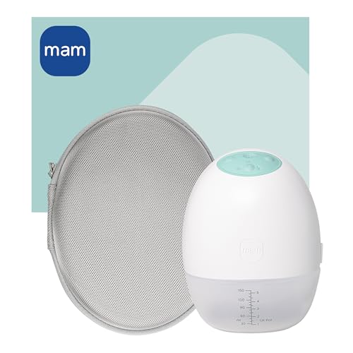 MAM Move Milchpumpe | 50-Jahre MAM Jubiläum Set inkl. kostenlosem Travel Case | Handsfree ohne Schläuche oder Kabel | schlankes Design passt in jeden BH | 3 Modi für diskretes und effizientes Abpumpen