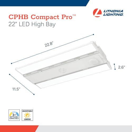 Image of Lithonia Lighting Compact Pro LED High Bay Light Adj Lumens, 4000K /5000K