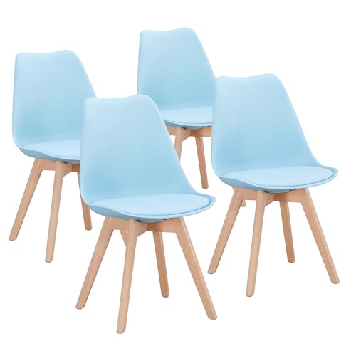 DEWINNER Juego de 4 Sillas de Comedor Sillas