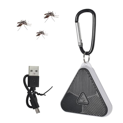Repellente per Insetti ad Ultrasuoni Elettronico Repellente per Zanzare ad Ultrasuoni Repellente per Zanzare per Esterni/Interni e Disinfestazione per Zanzare Ragni Scarafaggi Topi (Nero 709)