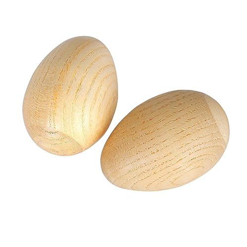 NAMOARLY 2 Unids Percusión De Madera Juguetes Musicales De Sonido De Plástico Huevo Instrumentos Musicales