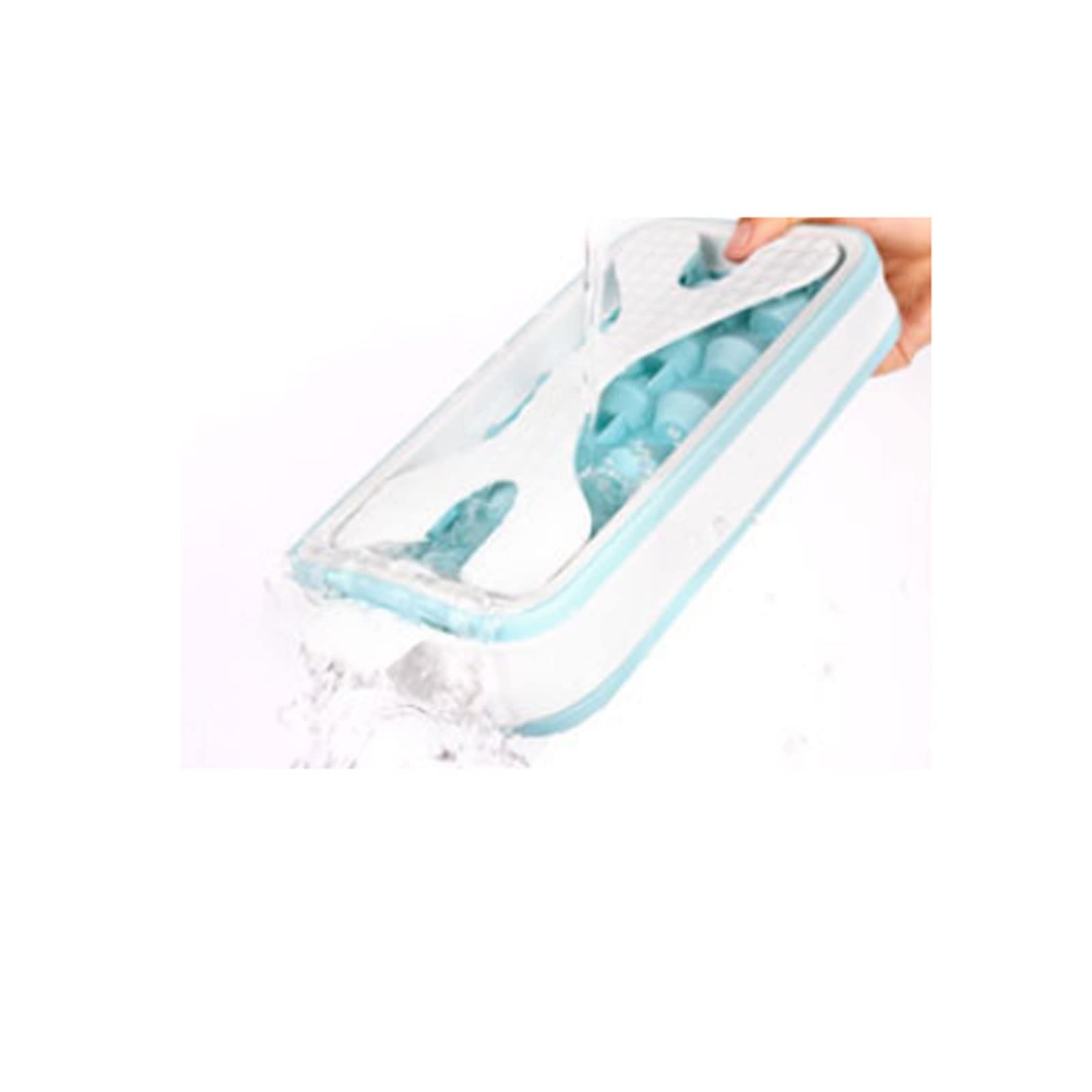 JINGYAN Bacs à glaçons Creative Silicone Ice Tray Hockey Mold Continuous Heart-shaped Star-shaped Diamond Shaped Kitchen Gadget