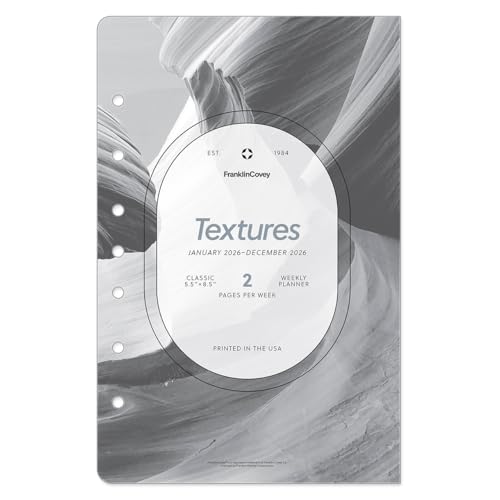 FranklinCovey - Textures Planner Refill | Weekly Ring-Bound (Classic, Jan 2026 - Dec 2026)