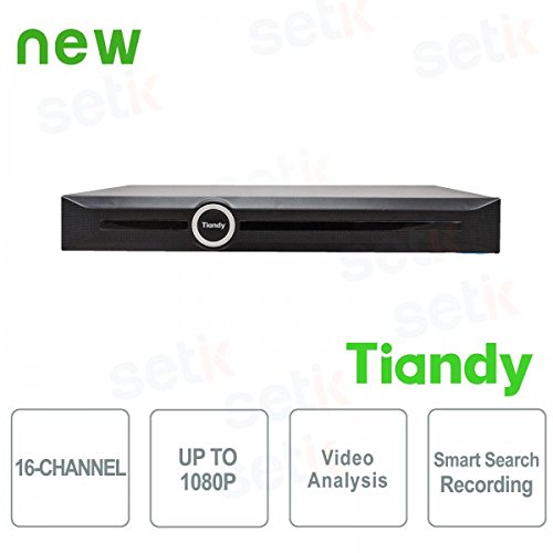 NVR 16 Canali 1080P 2HDD Video Analisi e Smart Search&Recording - Tiandy - TC-NR4016M7-S2