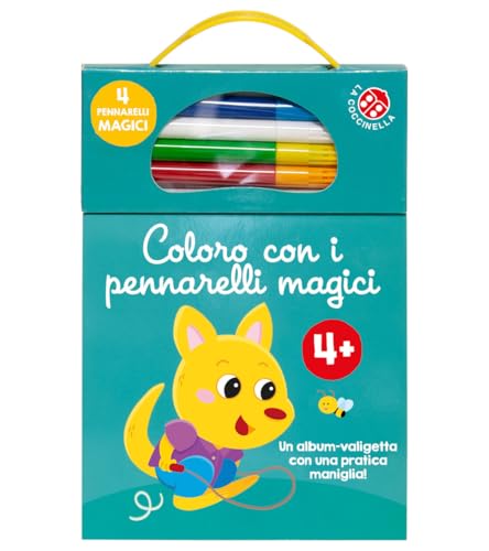 Coloro con i pennarelli magici 4+. Album azzurro. Con pennarelli