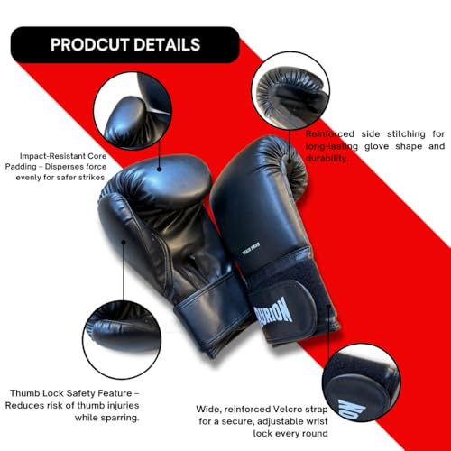 Image of Aurion Boxing Gloves for Men 12oz, Training Boxing Gloves for Sparring and Heavy Bag, Versatile Combat Gear for Boxing, Kickboxing, MMA and Muay Thai, Ideal for Beginner and Intermediate Athletes