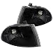 Spec-D Tuning LC-CV924JM-RS Honda Civic Ex Dx Lx 4 Door Sedan, Black Housing Black Housing Corner Lights
